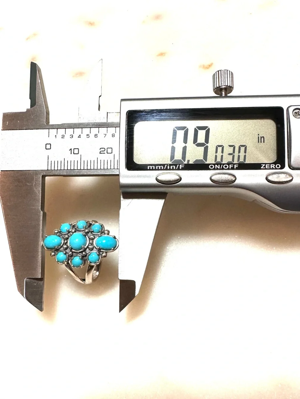 Carolyn Pollack ~ American West Sterling Silver Sleeping Beauty Turquoise Ring